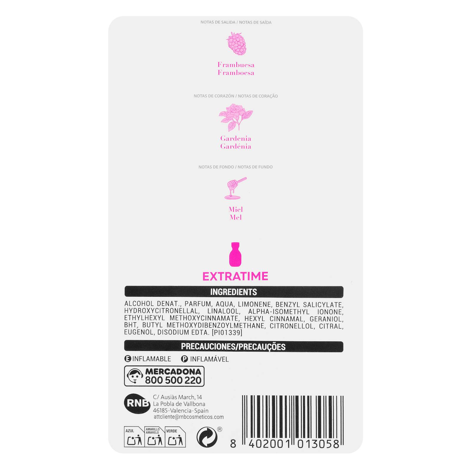 Eau de parfum pour femme Like You Extratime A Day