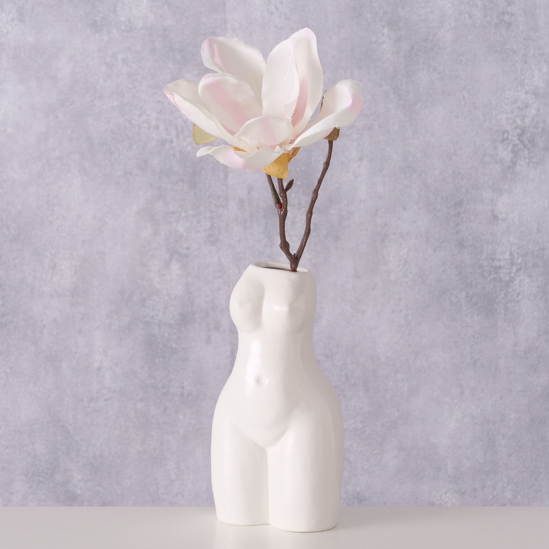 Vase - weiß matt - Porzellan