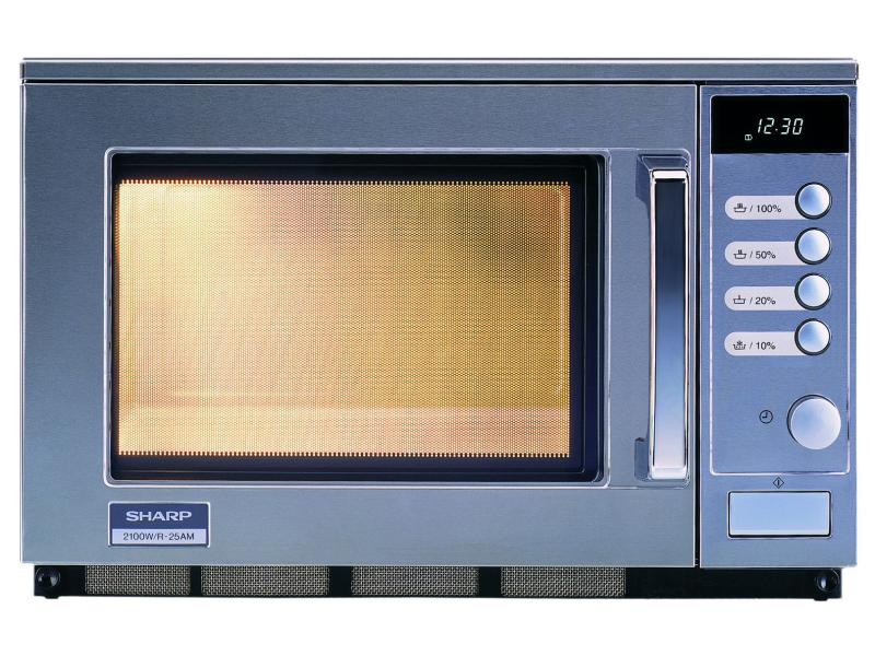 Sharp Mikrowelle R25AM Silber 2100 W-Mikrowelle