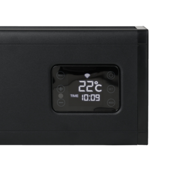 Eurom Alutherm Baseboard 1500 Zwart met WiFi