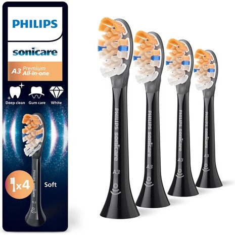 Brossette dentaire Philips Sonicare HX9094/88 Têtes de brosse à dents All in One- Lot de 4