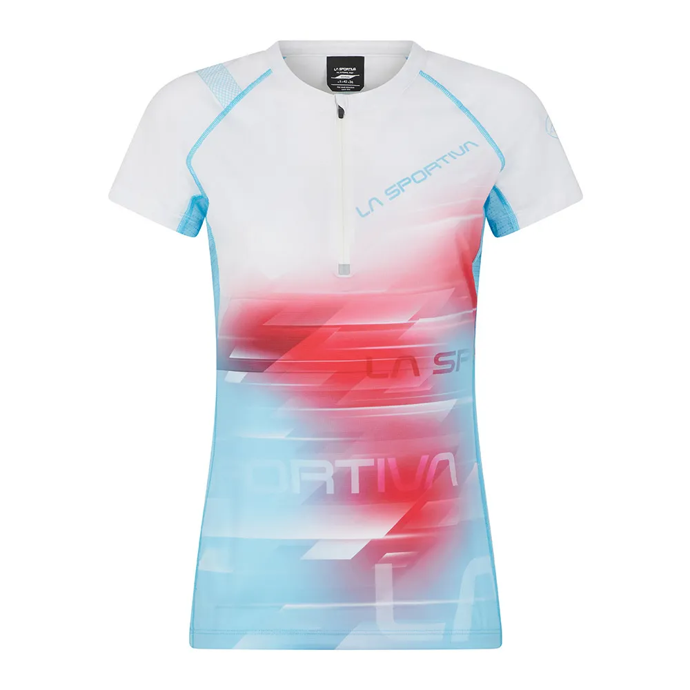 La Sportiva VELOCE - Maillot Femme malibu blue/white