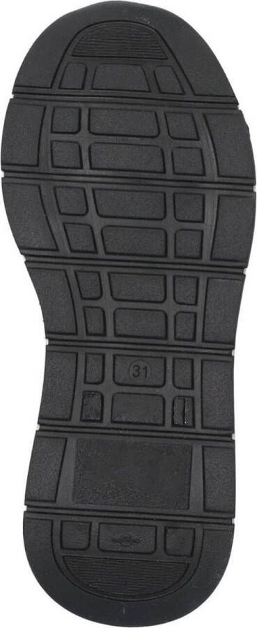 Braqeez 421982-568 Hoge Sneakers Groen Leer Veters