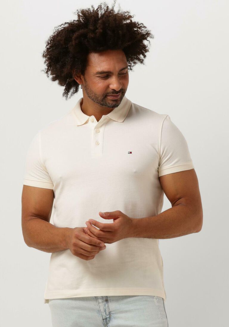 TOMMY HILFIGER beige tommy hilfiger polo pretwist mouline slim fit polo