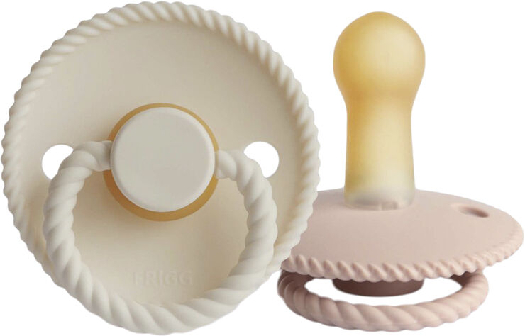 Frigg FRIGG Rope runde sutter i latex 2-pak str. 2 - Blush/Cream Blush/cream