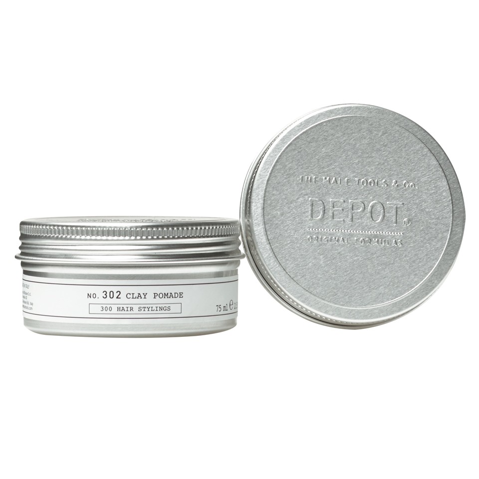 Depot - No. 302 Clay Pomade 75 ml - Hårvoks