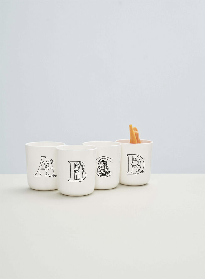 RIG TIG Moomin ABC kop Moomin white