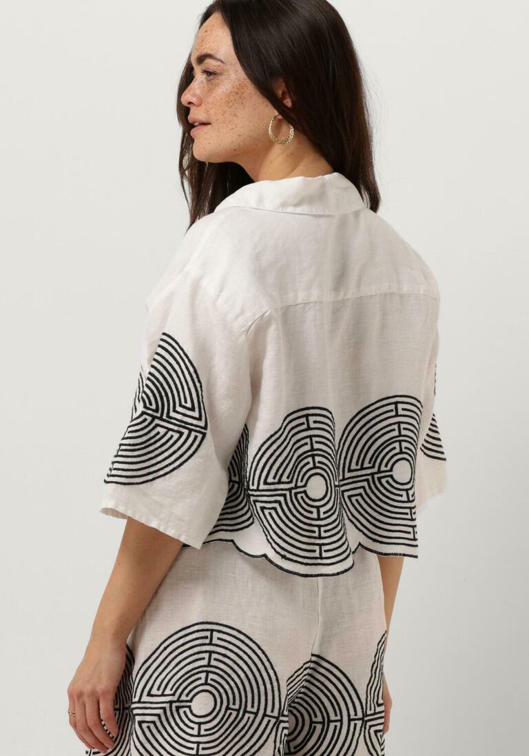 GREEK ARCHAIC KORI witte greek archaic kori blouse 250021