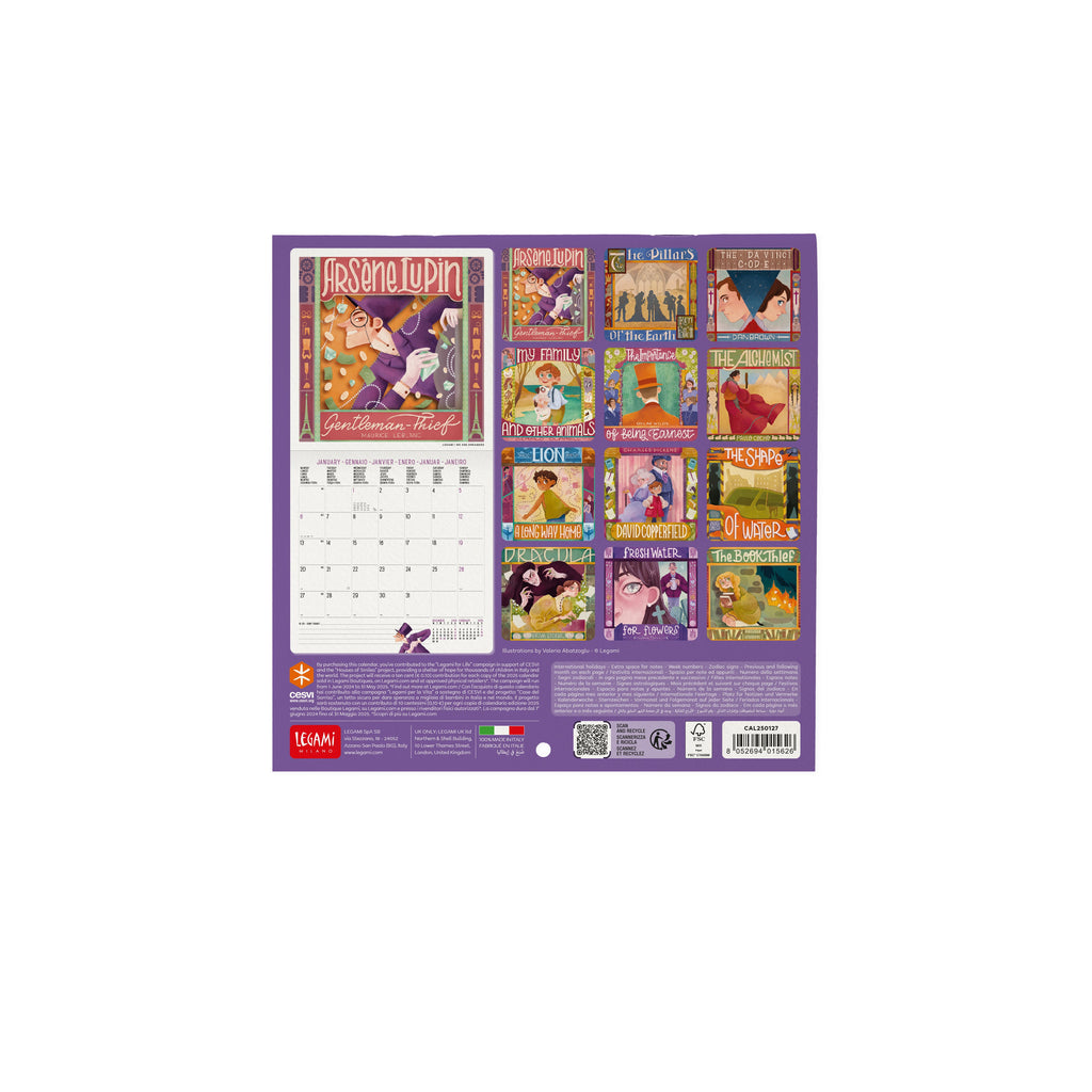 Calendário 2025 18X18 - Booklover