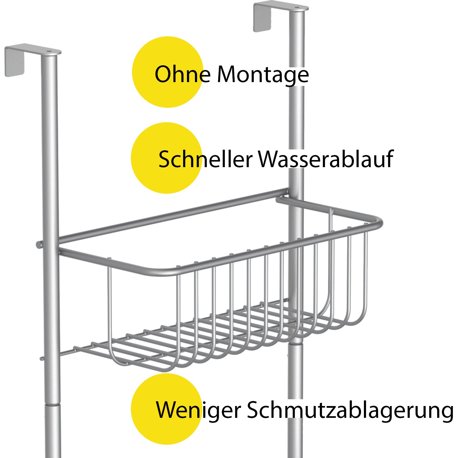 Eisl Duschablage zum Hängen 2 Etagen Chrom