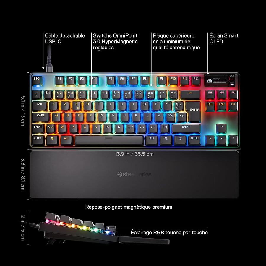 SteelSeries Apex Pro TKL Gen 3 - SteelSeries OmniPoint 3.0