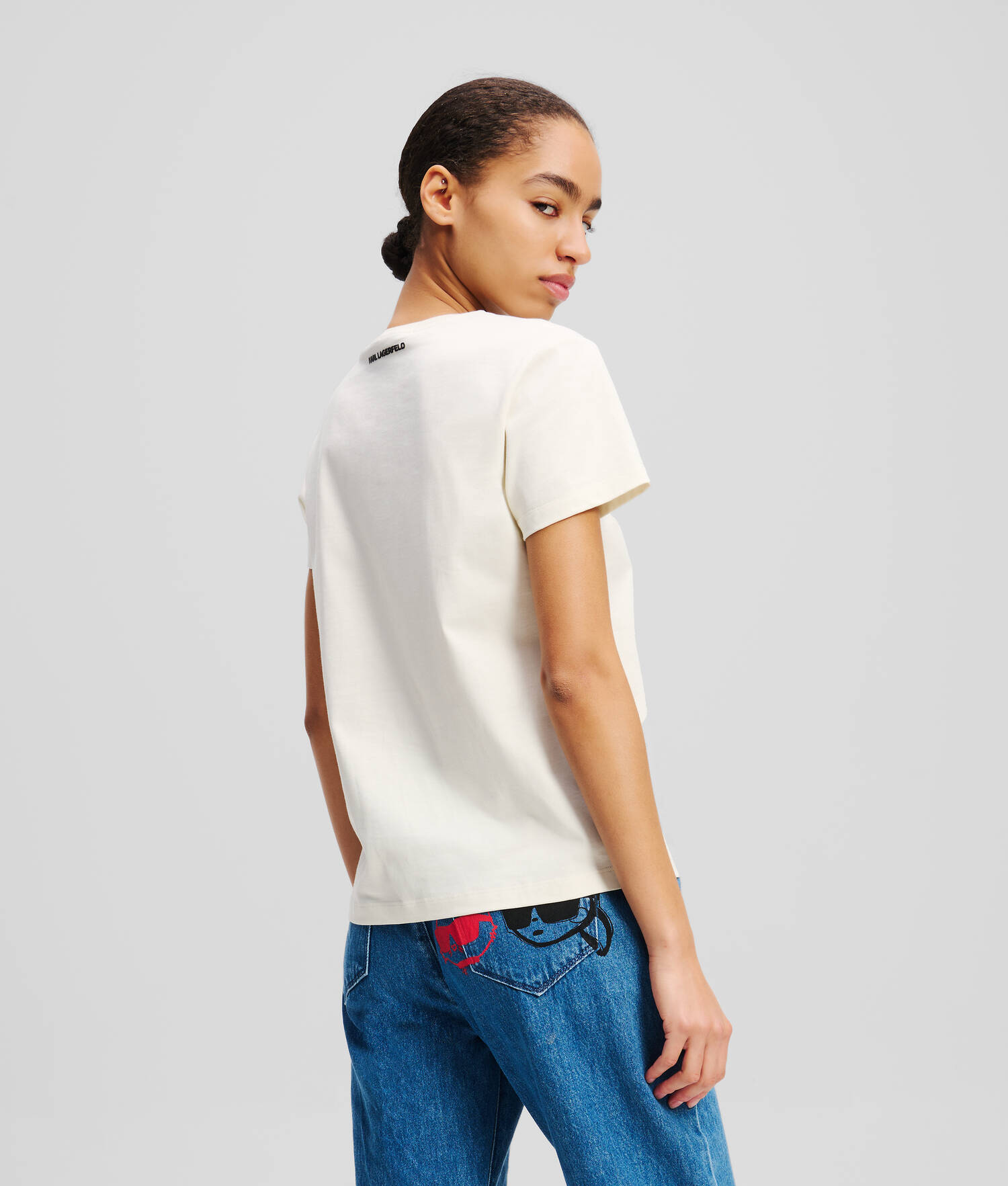 T-SHIRT IKON AUX COULEURS VIVES - Crème Cannoli