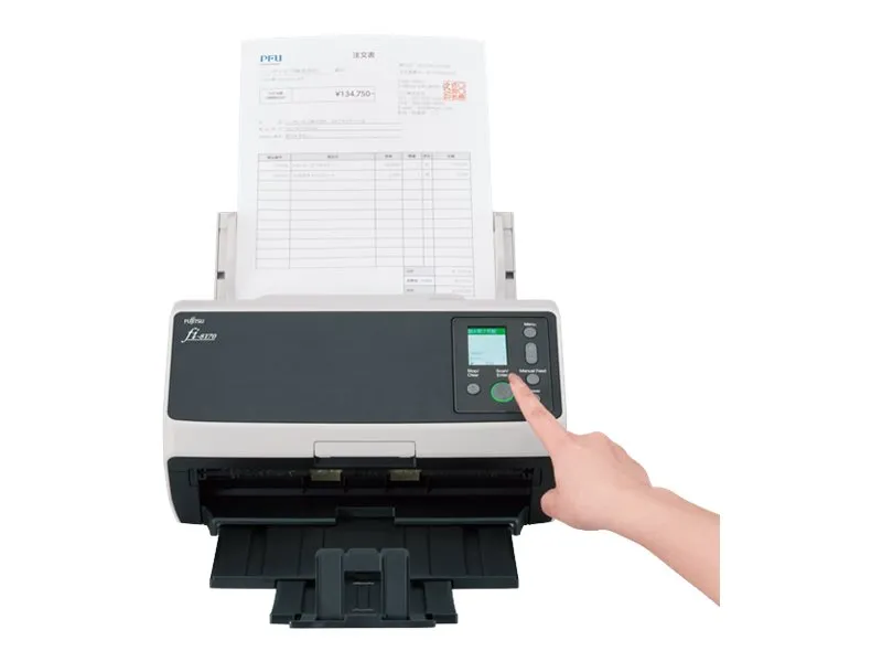 Ricoh fi-8170 - Dokumentscanner - Dual CIS - Duplex - 216 x 355.6 mm - 600 dpi x 600 dpi - op til 70 ppm (mono) / op til 70 ppm (farve) - ADF (100 ark) - op til 10000 scanninger pr. dag - USB 3.2 Gen 1, Gigabit LAN