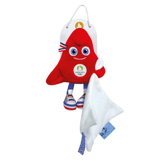 Mascotte Officielle JO 2024 Peluche avec Doudou   Rouge        de               Doudou et Compagnie