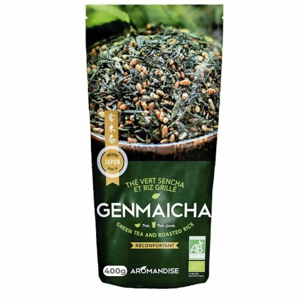 Thé vert bio et riz complet genmaicha 400 g