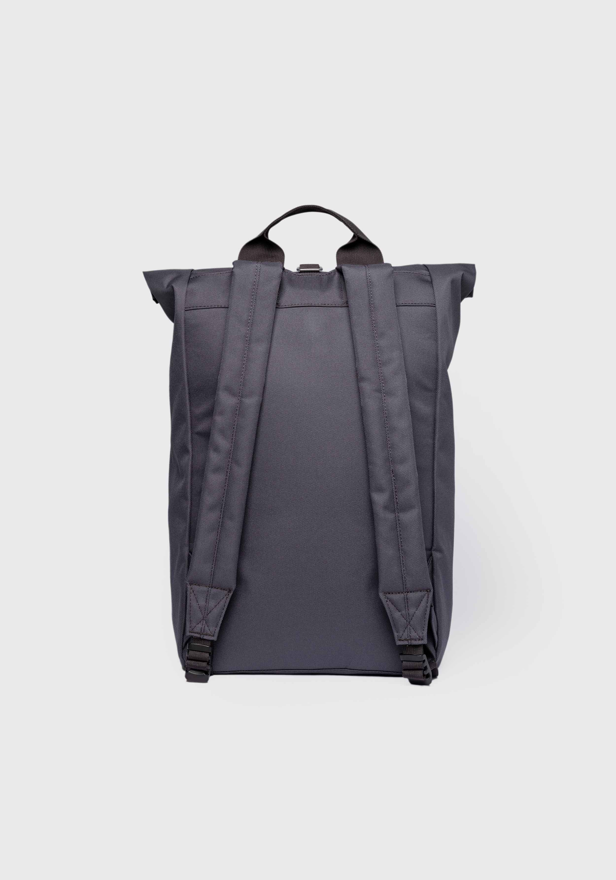 Sandqvist Rucksack Ground Rolltop Backpack L Asphalt With Black Webbing