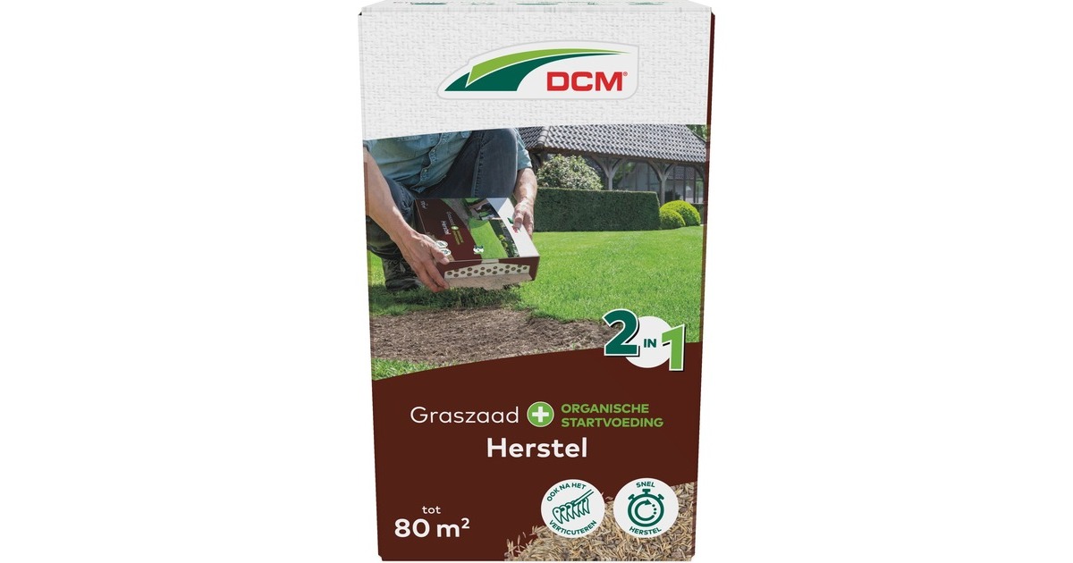 DCMGraszaad Plus Herstel 1,2 kg zaden  (Tot 80 m²)