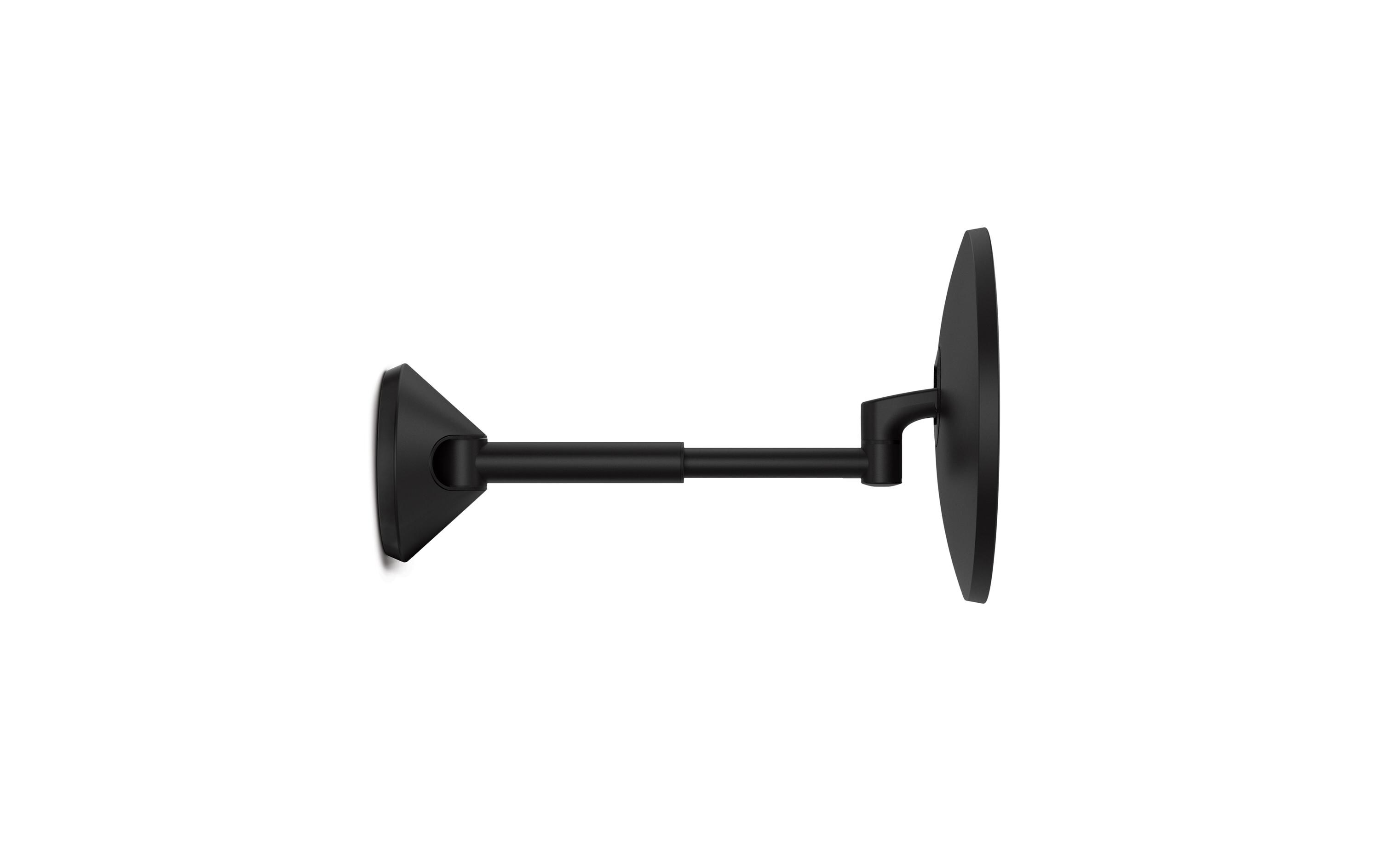 Kosmetikspiegel mit Sensor Mit Wandhalterung Schwarz matt<br>Sensorspiegel