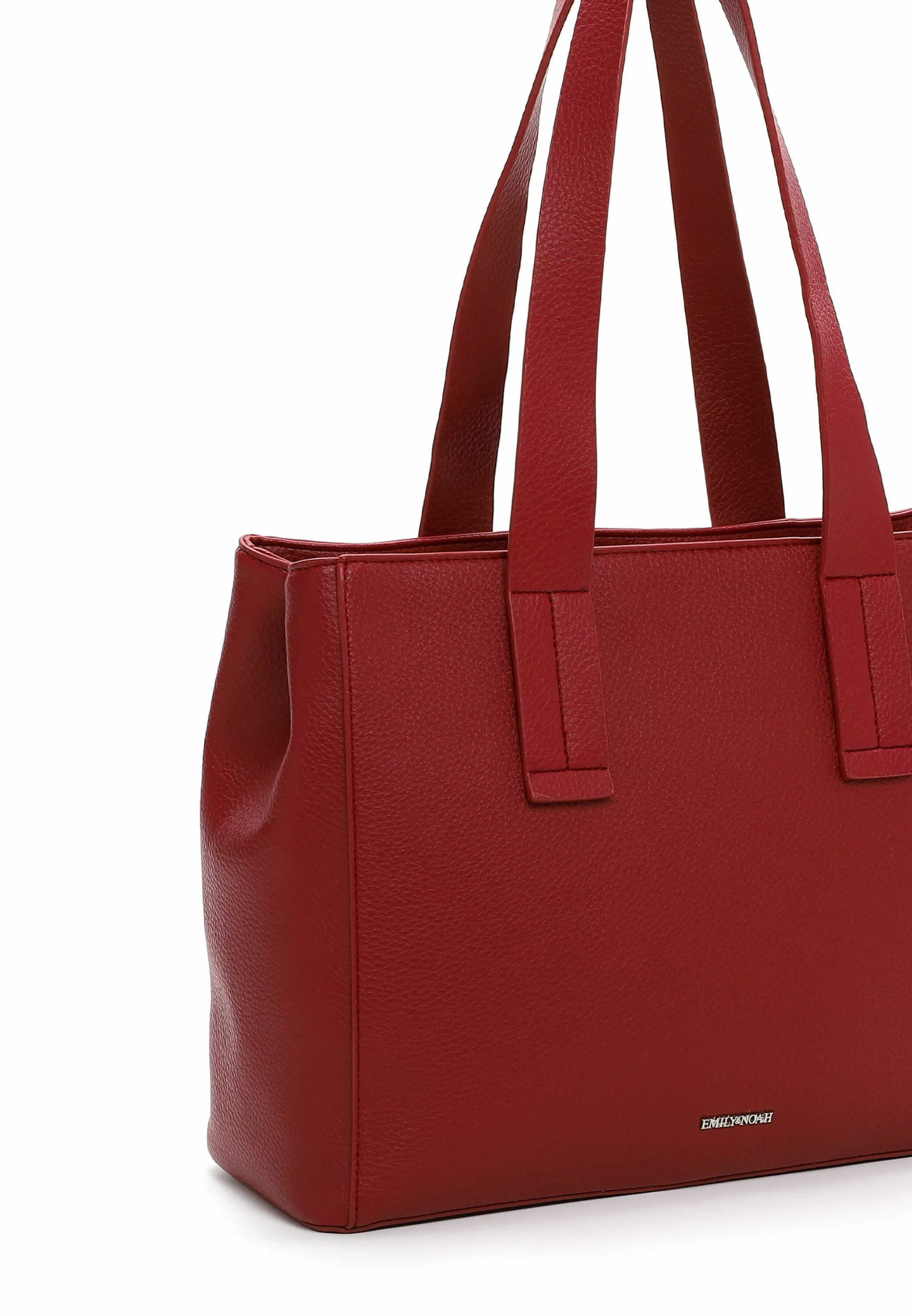 EMILY & NOAH Shopper Bordeau Lederimitat