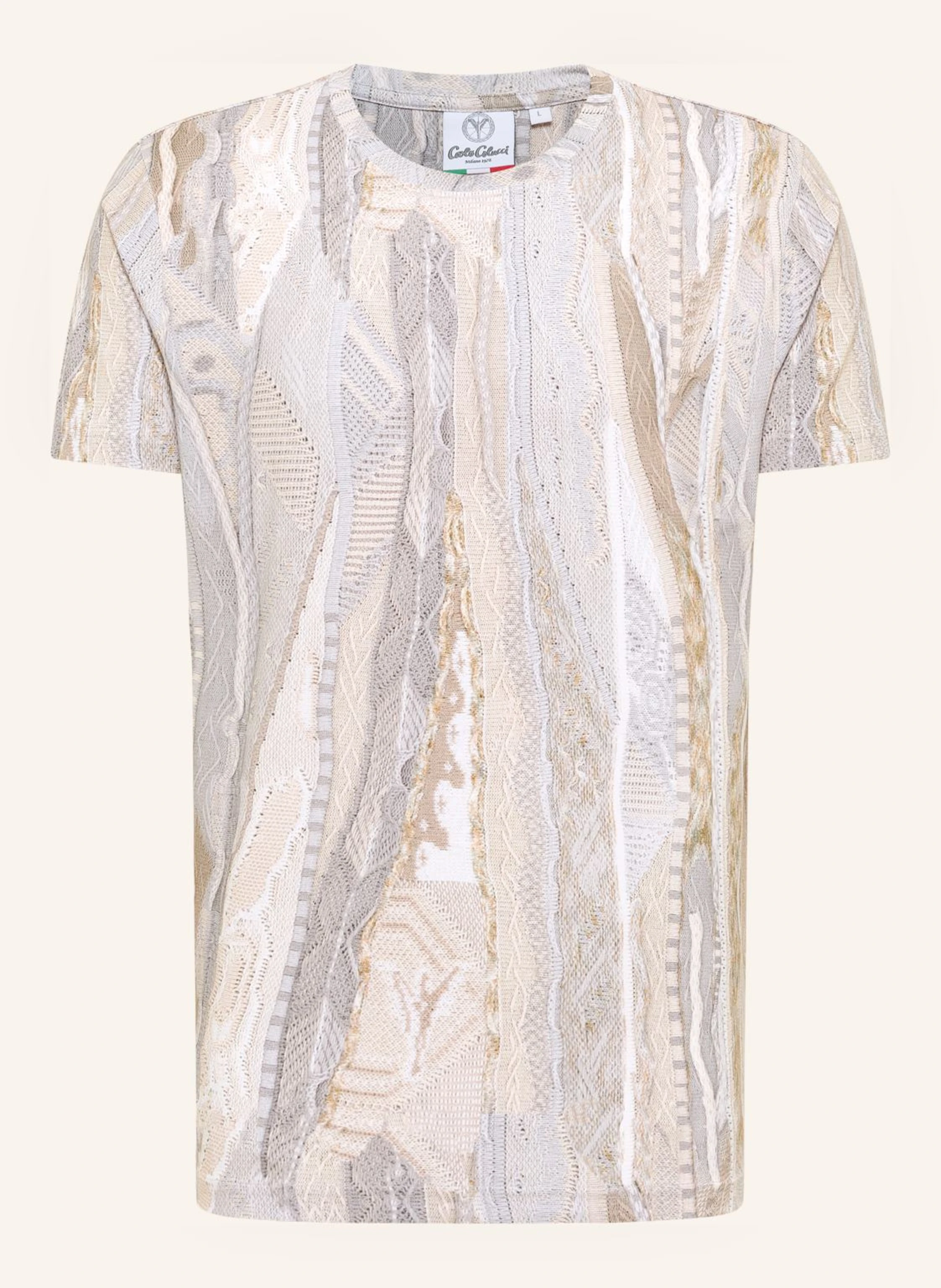 CARLO COLUCCI T-Shirt mit Knitprint EGON