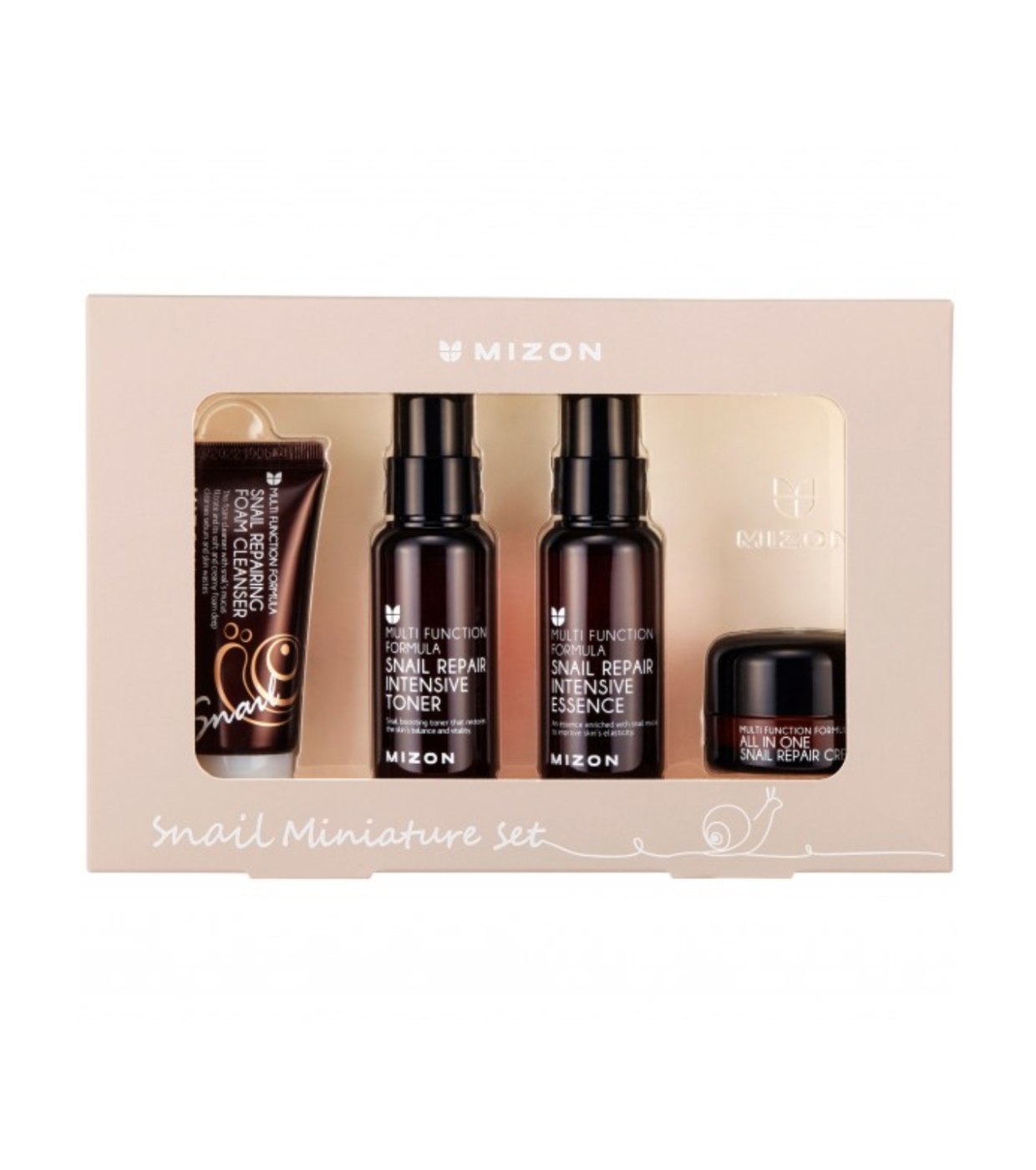 Mizon - Conjunto de cuidados faciais Snail Mini Pack