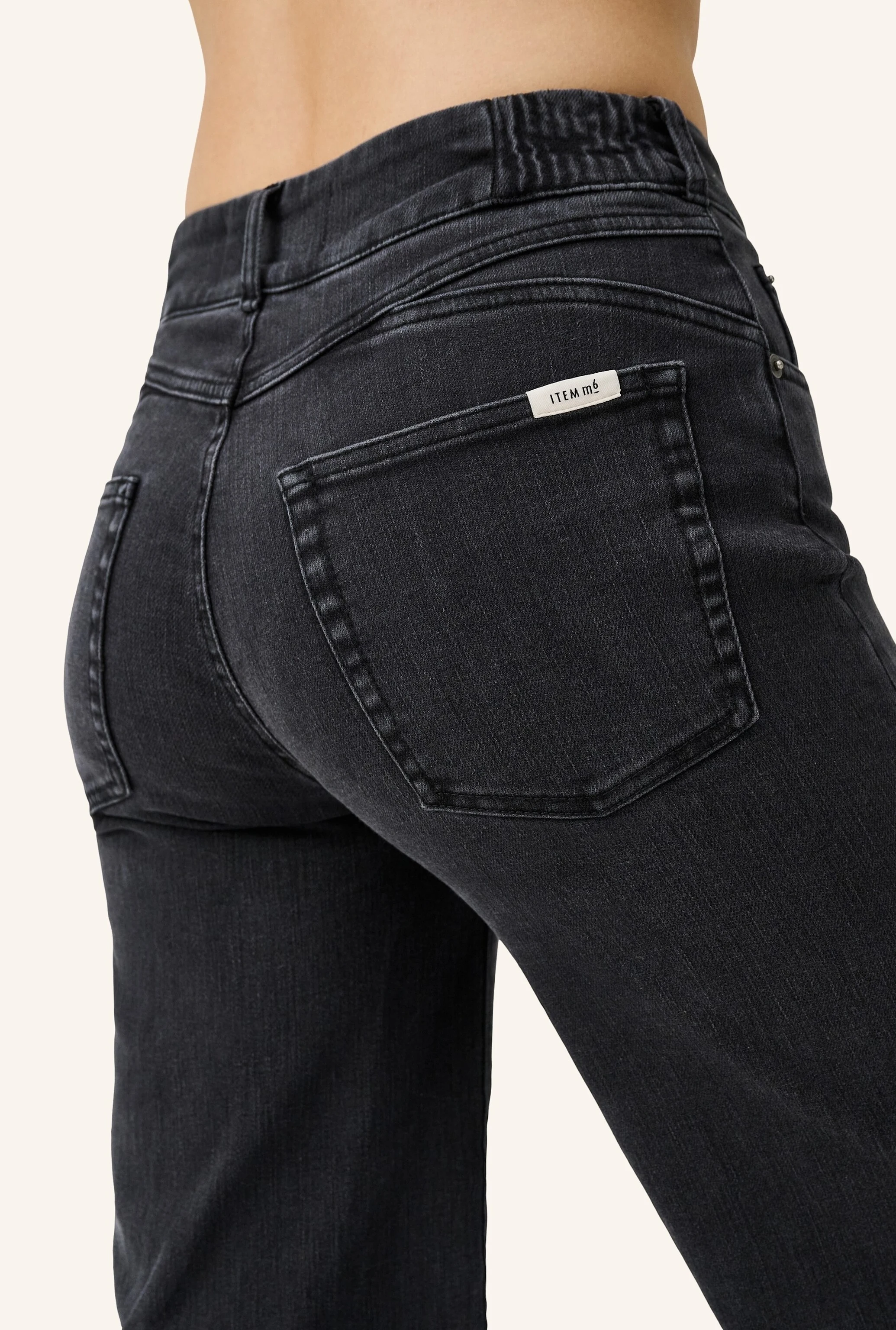 ITEM m6 Flared Jeans WIDE LEGGED HIGH RISE DENIM