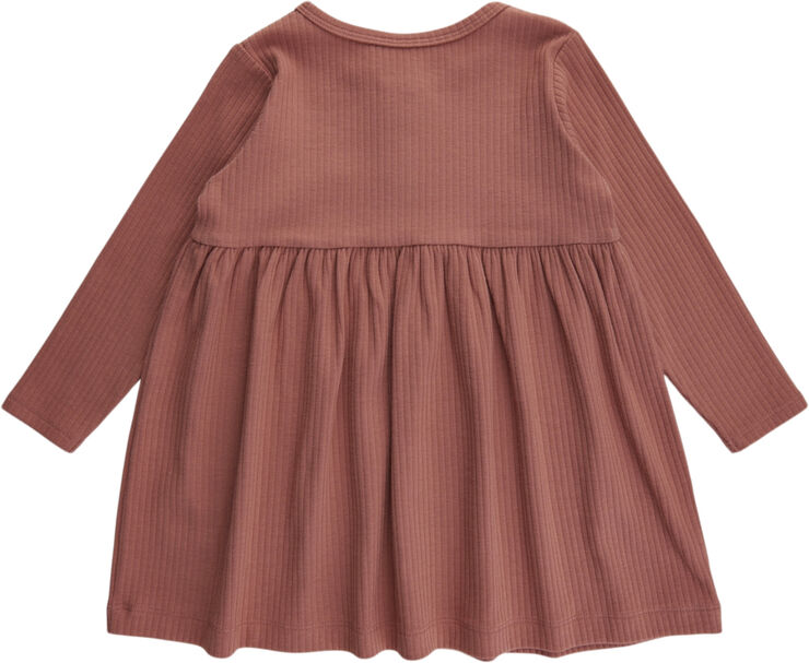 Soft Gallery SGJenni Wide Rib Dress NOOS Brick dust