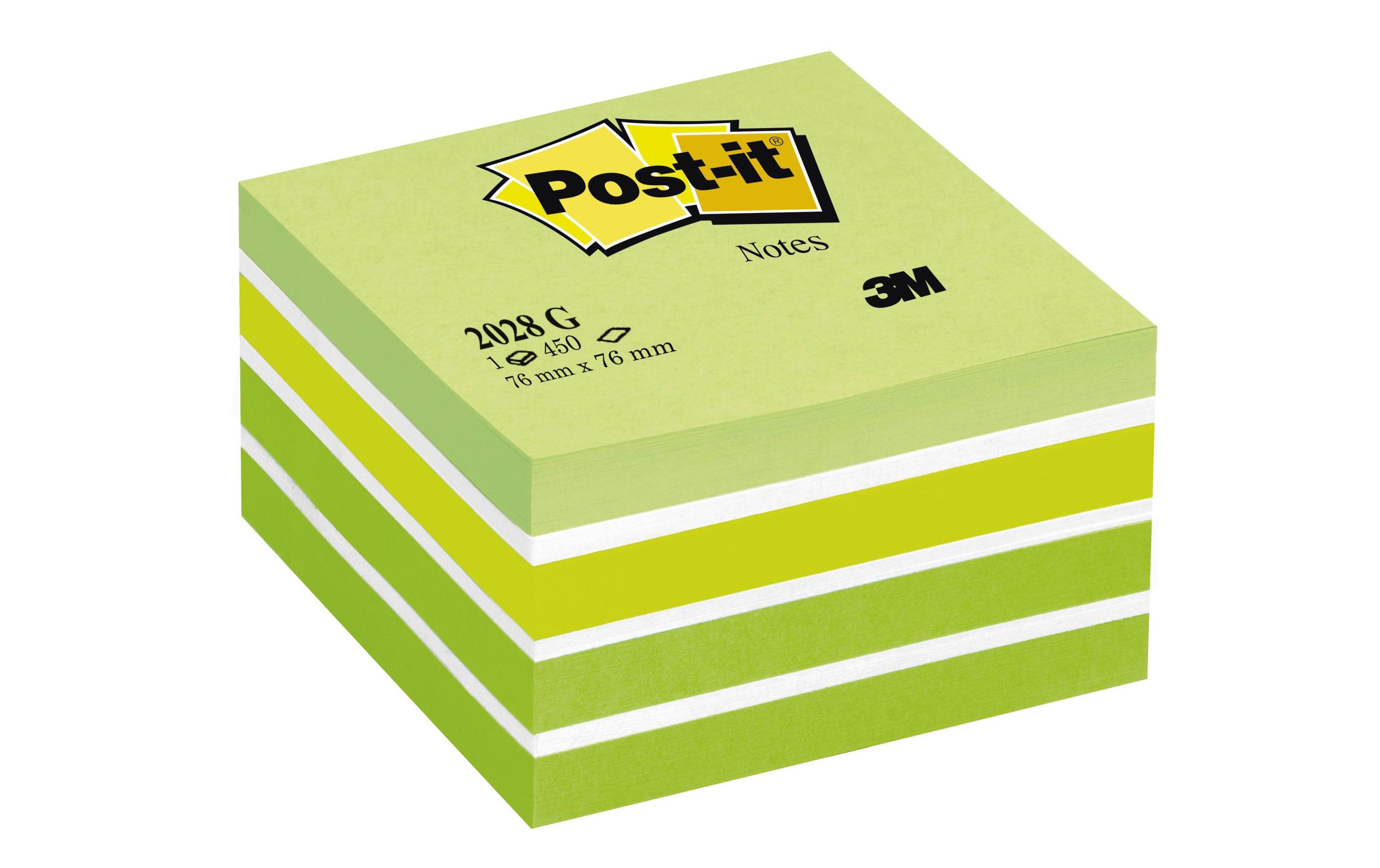 Notizzettel Post-it 7,6 x 7,6 cm Würfel FarbigFür alle Gelegenheiten