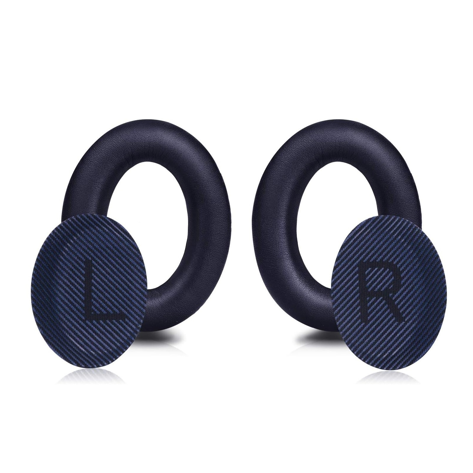 (2er Set) Bose Quietcomfort 2/15/25/35 Ae2 Ae2i Ae2w, Bose SoundTrue Kopfhörer Ersatz Ohr Polster Kissen - Dunkelblau