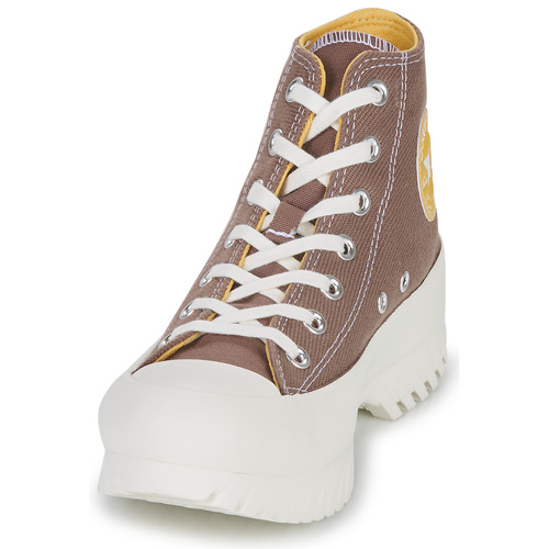 Converse - CHUCK TAYLOR ALL STAR LUGGED 2.0 PLATFORM DENIM FASHION HI - Marron / Jaune