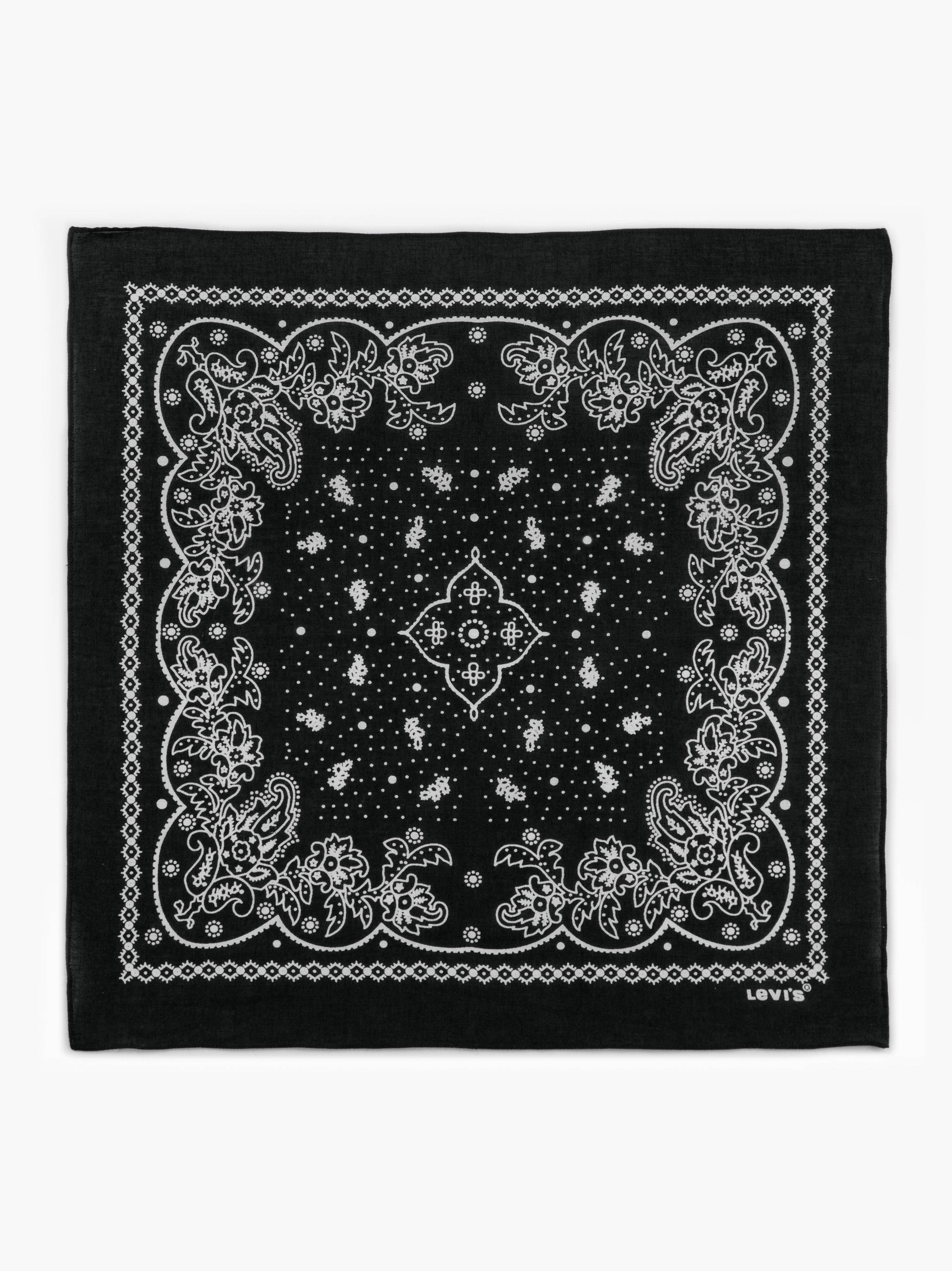 Levi's bandana met paisleyprint zwart