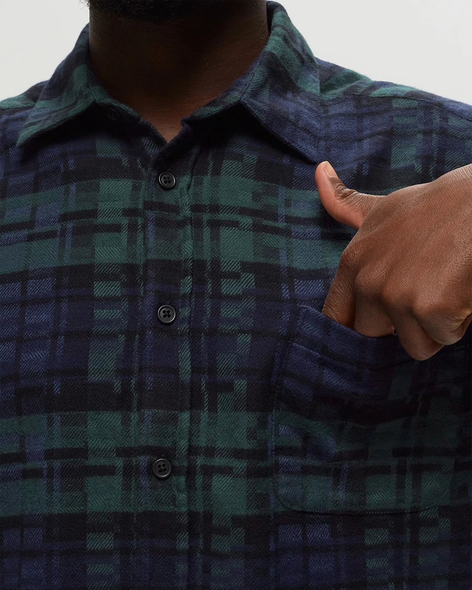 Portuguese Flannel ABSTRACT BLACKWATCH