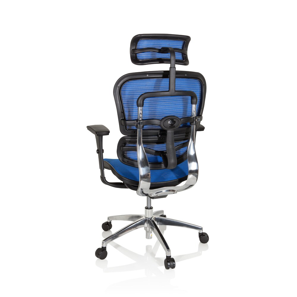 Luxus Chefsessel ERGOHUMAN EDITION Netzstoff mit Armlehnen (höhenverstellbar) hjh OFFICE