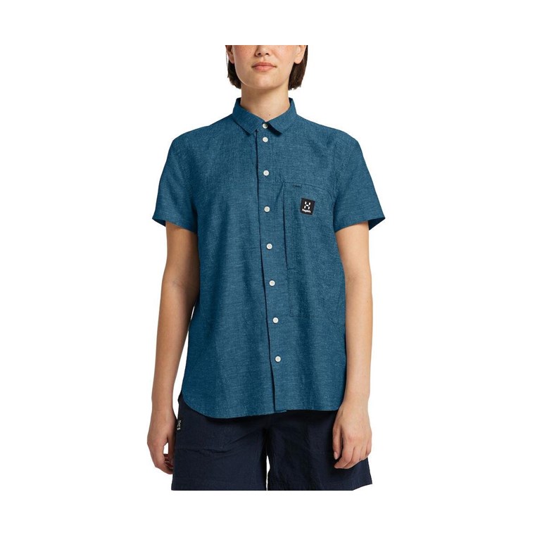 Haglöfs Dal SS Shirt Women Dark Ocean