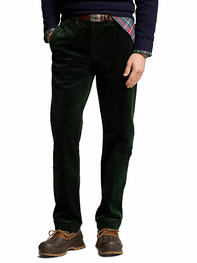 POLO RALPH LAUREN Cordhose Slim Fit grün