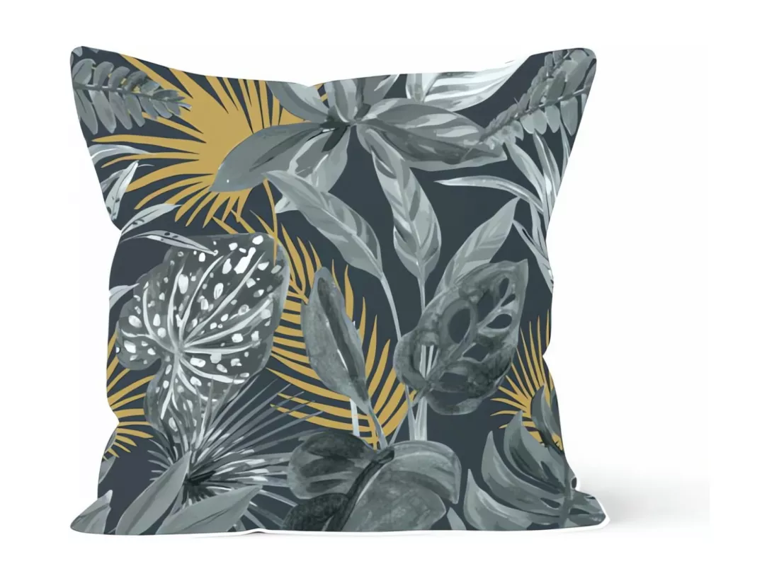 Coussin velours 40x40 cm TROPIC, par Soleil d'Ocre