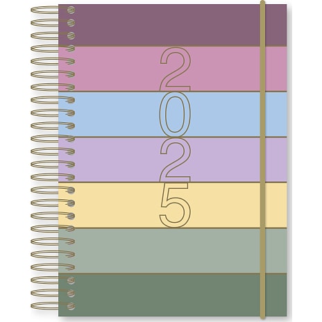 Kalender 2025 - multifarvet/stribet