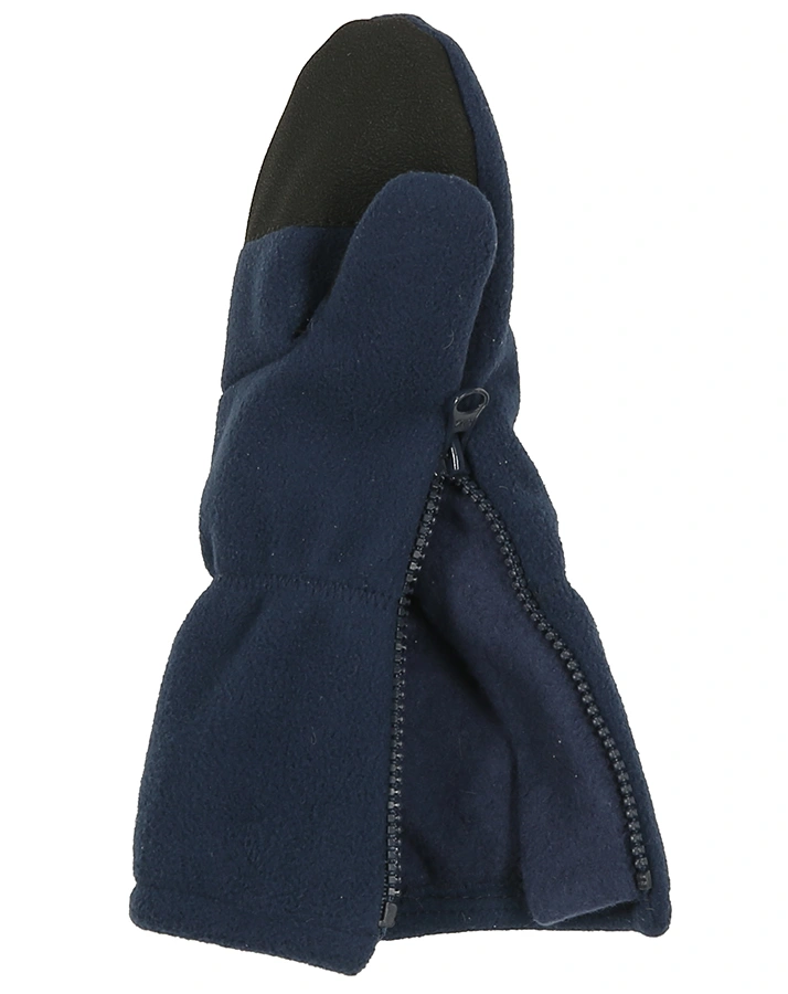 Fleece-Fäustlinge STULPE mit Zipper in marine