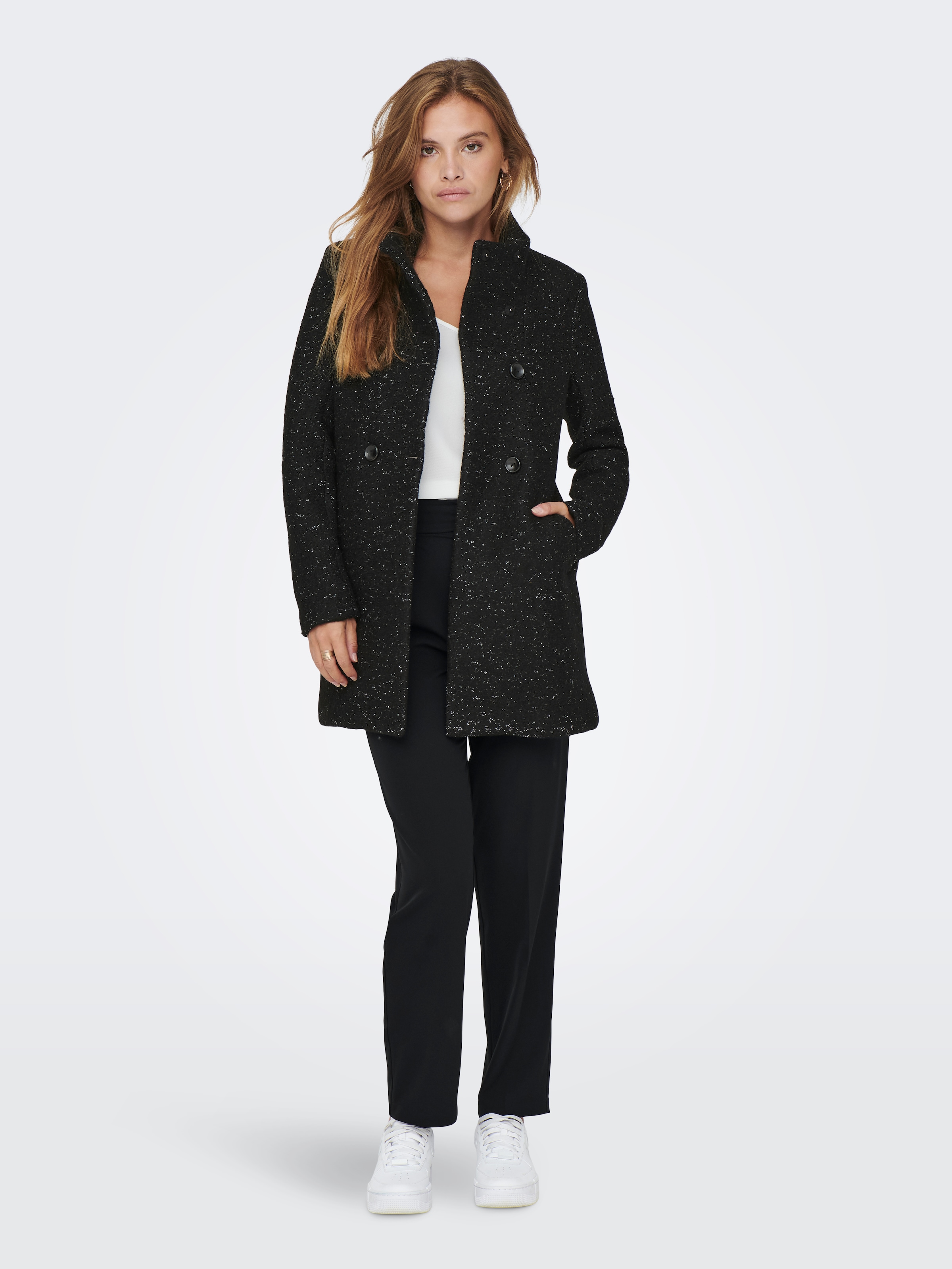 ONLY Langjacke »ONLNEWSOPHIA WOOL COAT OTW CC« mit Wolle