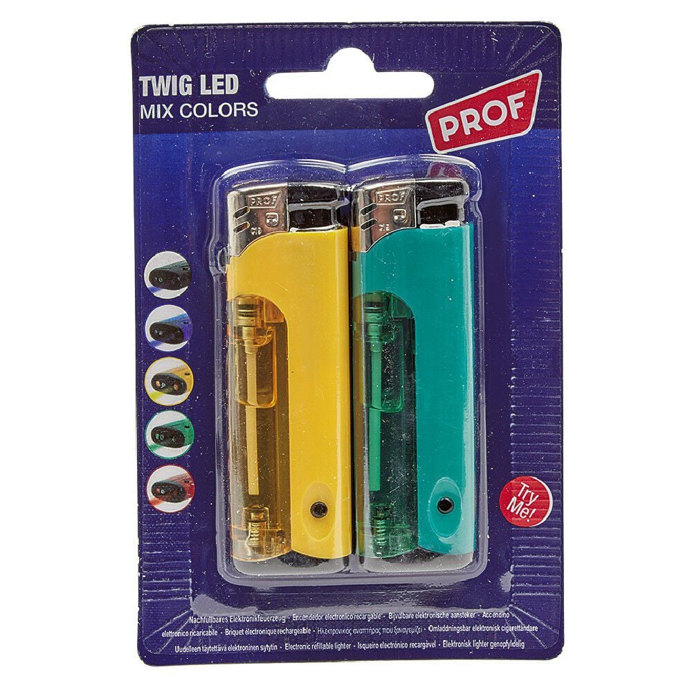 Briquet lumineux à led Prof twig x2