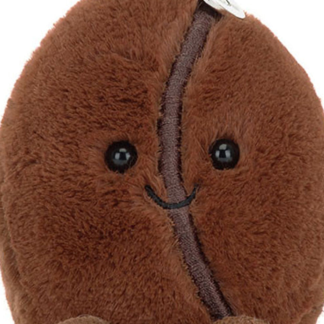jellycat sleutelhanger amuseables koffieboon - 17 cm