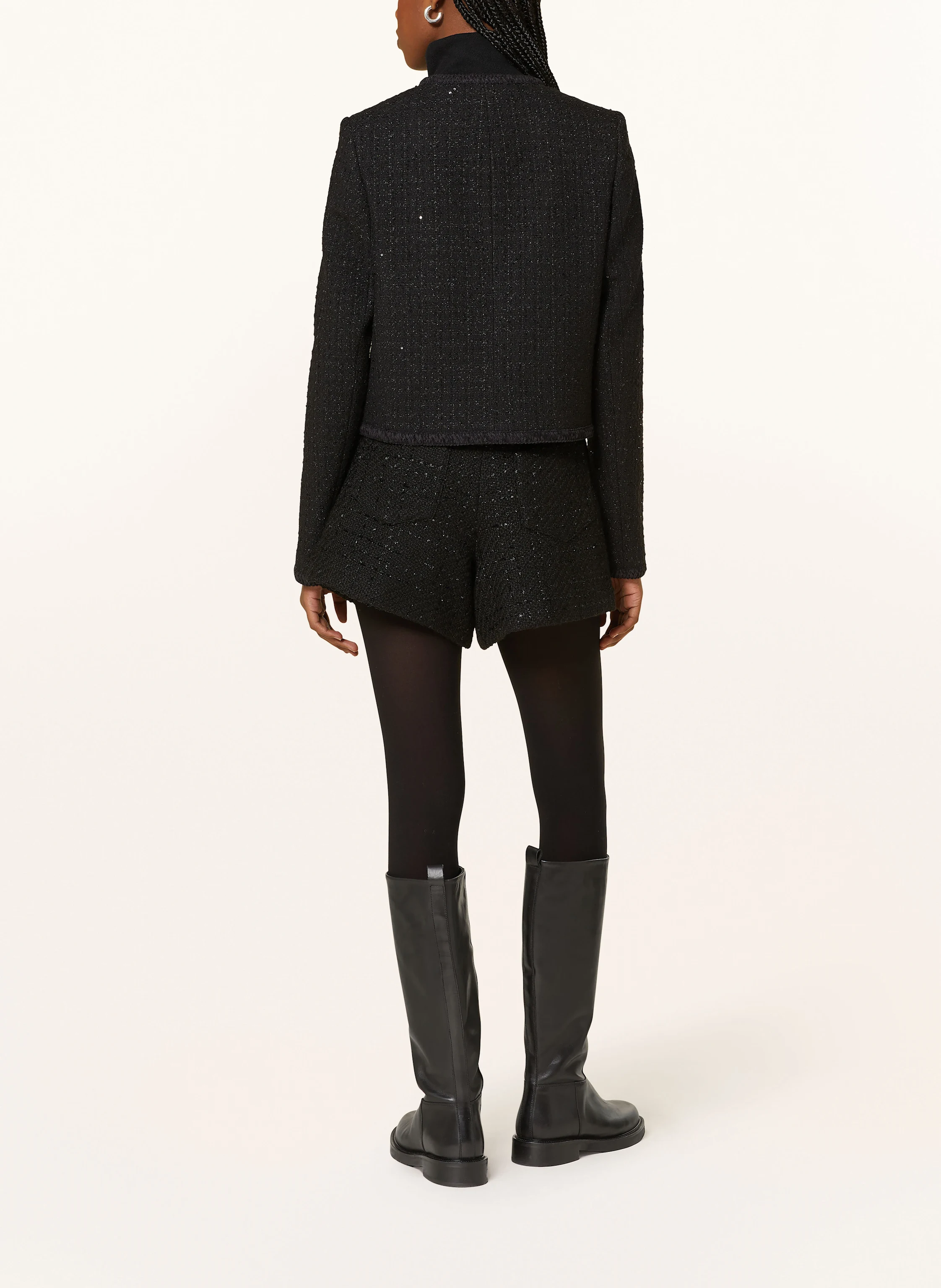 CLAUDIE PIERLOT Tweed-Jacke mit Glitzergarn