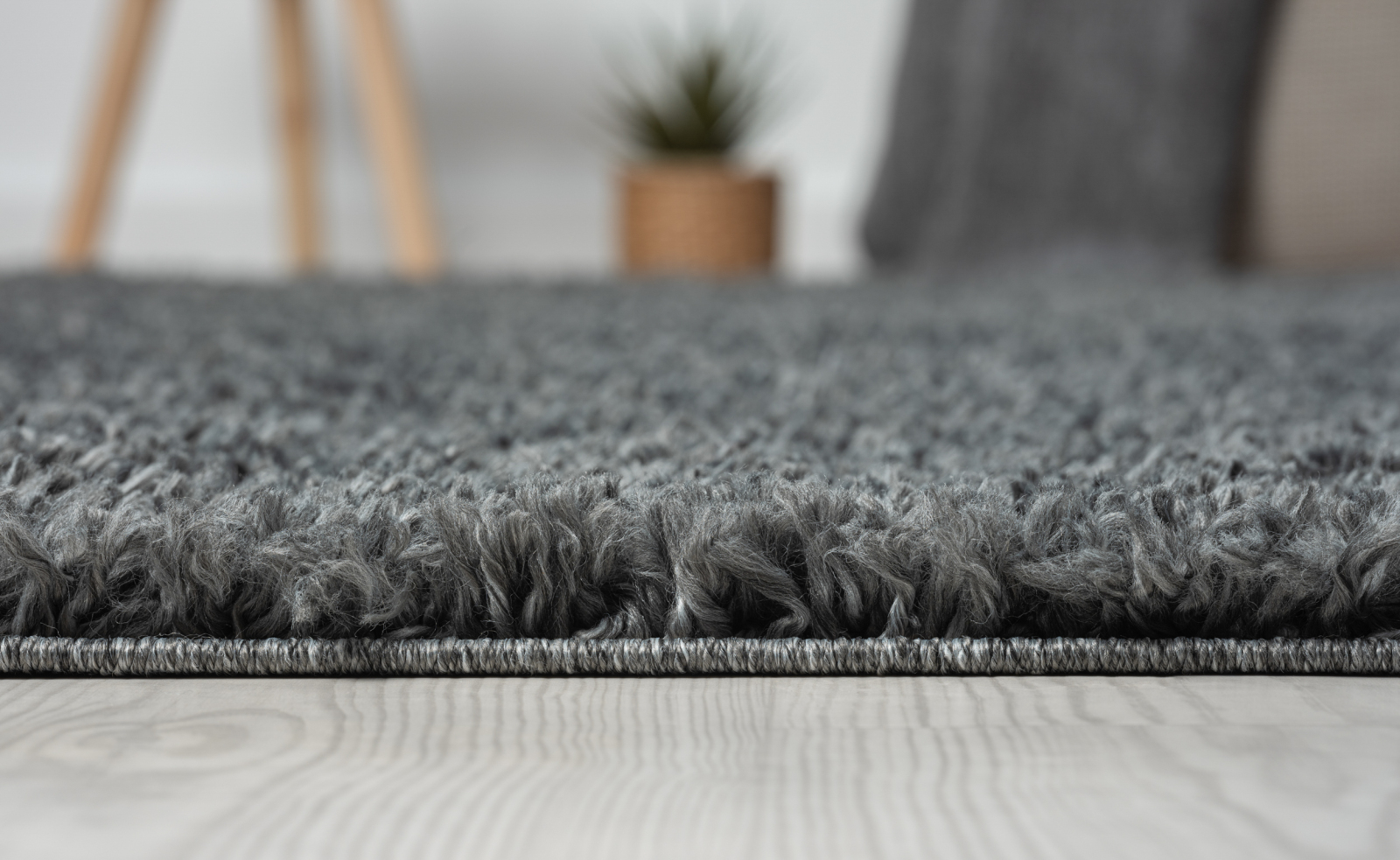 Teppich MY SHAGGY - dunkelgrau - 60x90 cm