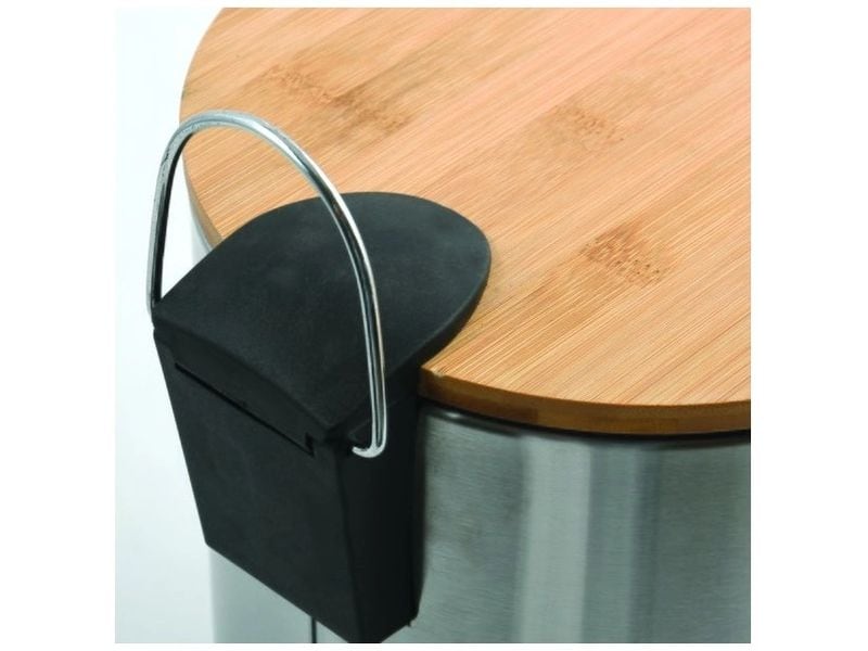 spirella Treteimer Adonis 3 l, Beige/Grau/Silber Treteimer mit Pedal