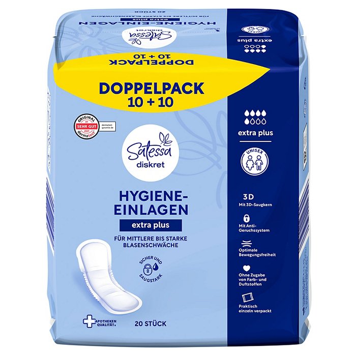 SATESSA Hygiene Einlagen Extra Plus 20 Stück