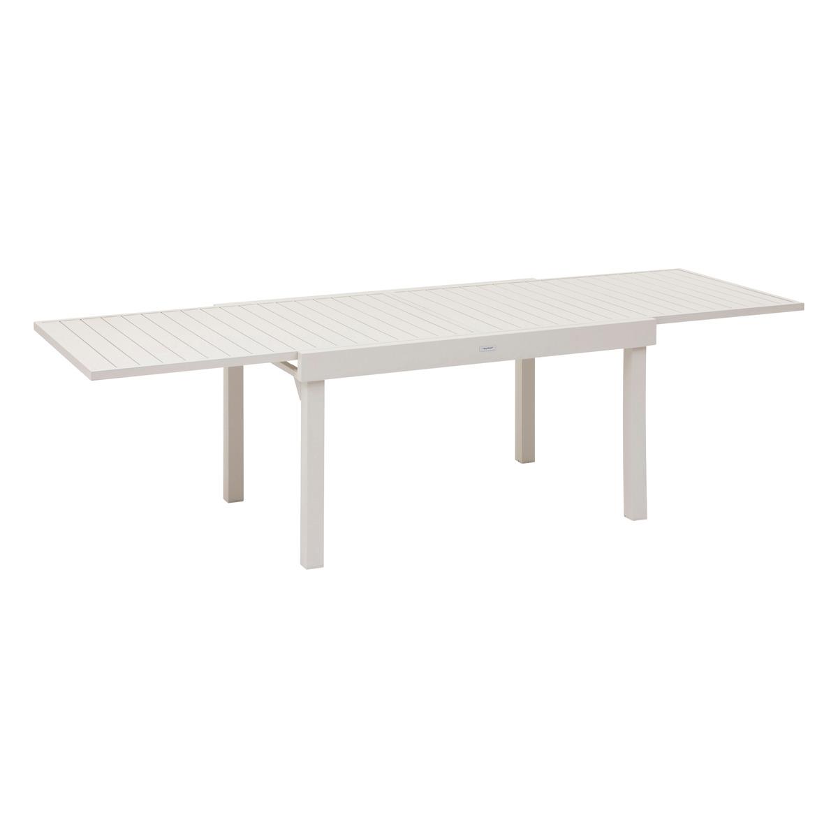 TABLE PIAZZA EXTENSIBLE ALUMINIUM ARGILE 10 PLACES