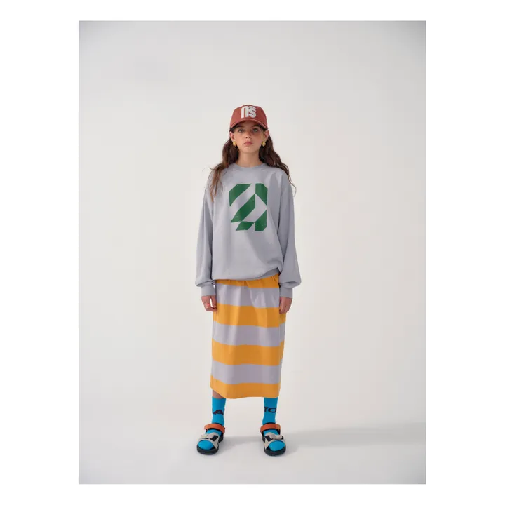 Main Story Sweat Logo Coton Bio | Gris clair