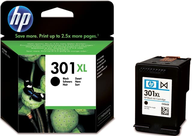 HP blækpatron 301XL Sort