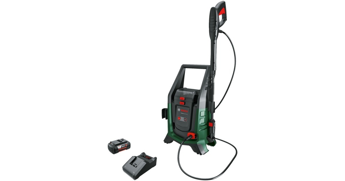 BoschUniversalAquatak 36V-100 hogedrukreiniger  (Groen/zwart, Incl. 36V Accu en oplader)