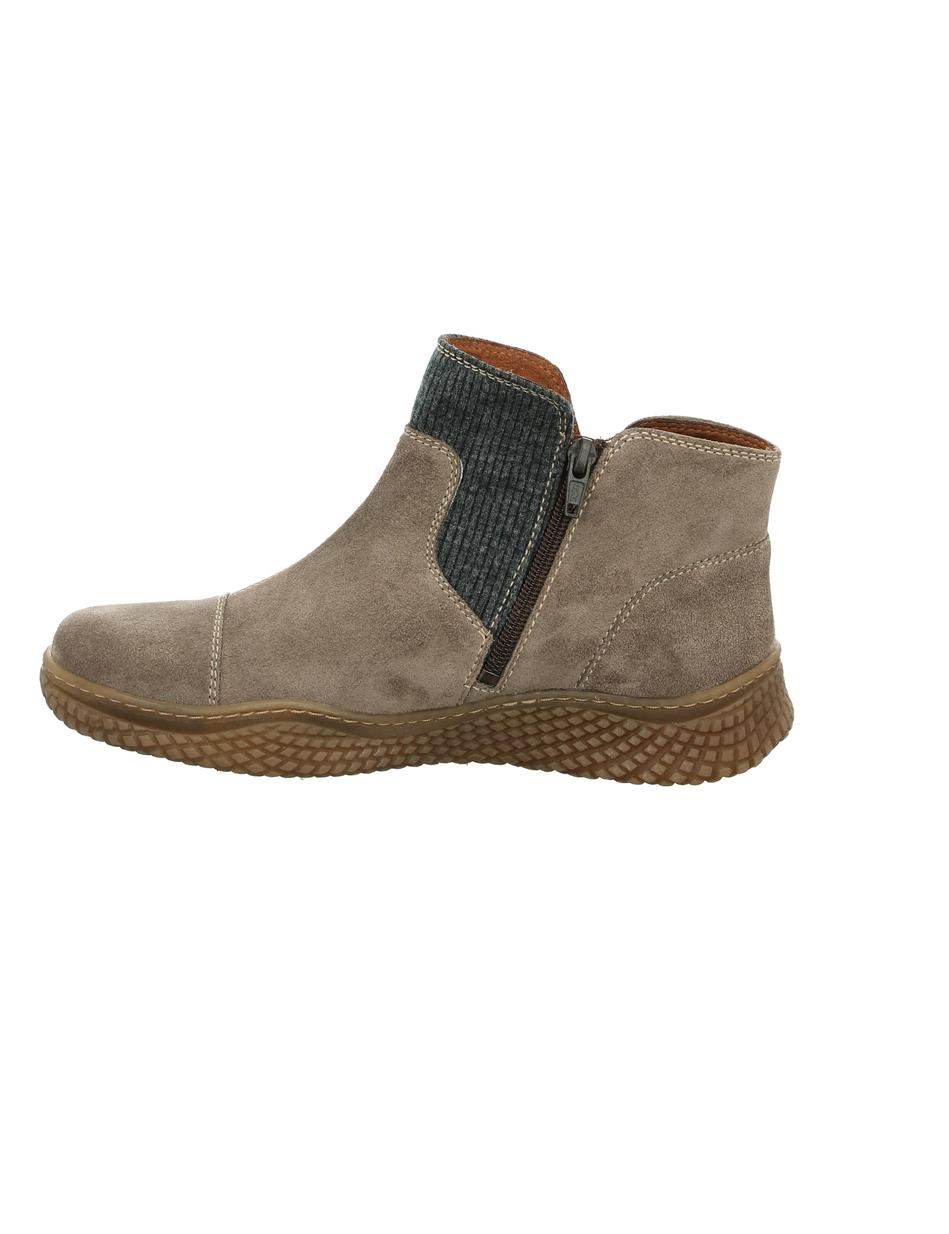 Stiefelette Amelie 08, grau-kombi